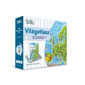   Tolki - Interaktív foglalkoztató könyv - készletben Világatlasz