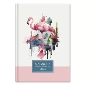   Határidőnapló Period Magnólia B/6 napi női tervező Flamingo 2026