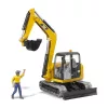 Bruder Cat Mini Excavator munkással (02466)