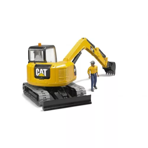 Bruder Cat Mini Excavator munkással (02466)