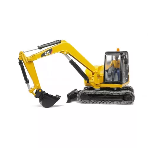 Bruder Cat Mini Excavator munkással (02466)