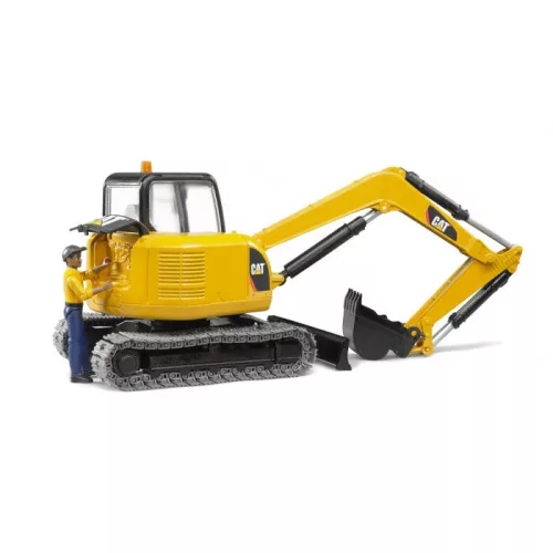 Bruder Cat Mini Excavator munkással (02466)