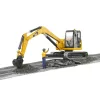 Bruder Cat Mini Excavator munkással (02466)