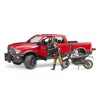Bruder RAM 2500 Pick up Ducati motorral és motorossal (02502)