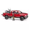 Bruder RAM 2500 Pick up Ducati motorral és motorossal (02502)
