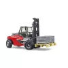 Bruder Linde HT160 targonca raklappal és 3 tárolóval (02513)