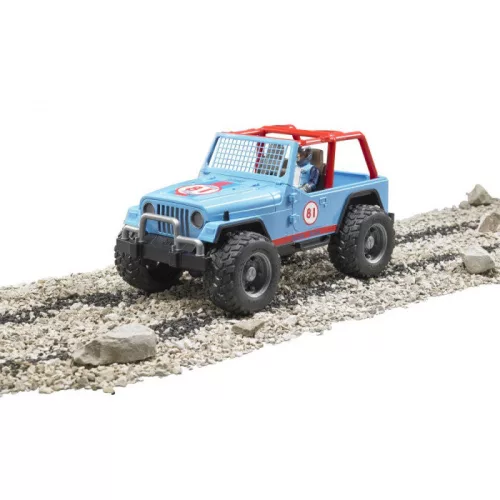 Bruder Jeep Cross terepjáró (kék) sofőrrel (02541)