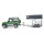 Bruder Land Rover Defender lószállítóval és lóval (02592)