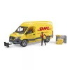 Bruder MB Sprinter DHL vezetővel (02671)