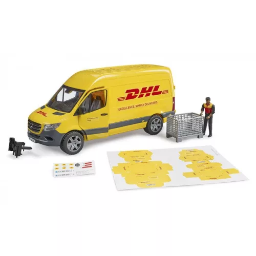 Bruder MB Sprinter DHL vezetővel (02671)