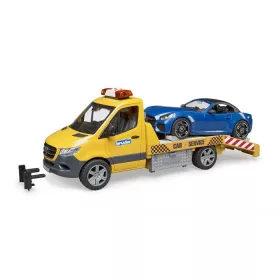   Bruder MB Sprinter autószállító Bruder Roadsterrel és fény+hangmodullal (02675)