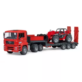   Bruder MAN TGA tréler Manitou teleszkópos rakodóval MLT 633 (02774)