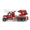 Bruder MACK anite tűzoltóautó forgó létrával és vízpumpával (02821)