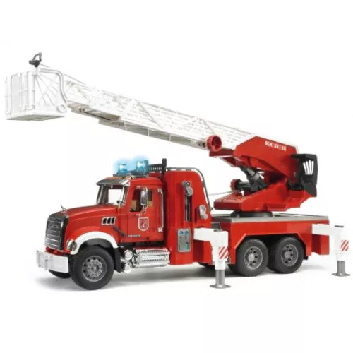 Bruder MACK anite tűzoltóautó forgó létrával és vízpumpával (02821)