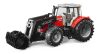 Bruder Massey Ferguson 7600 traktor homlokrakodóval (03047)