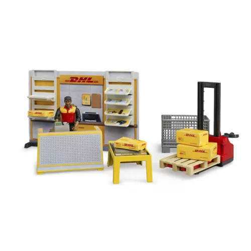 Bruder bworld DHL bolt, kézi hidraulikus emelővel (62251)