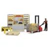 Bruder bworld DHL bolt, kézi hidraulikus emelővel (62251)