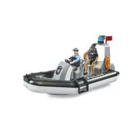   Bruder bworld Rendőrhajó, forgó jelzőfény, 2 figura + kiegészítők (62733)