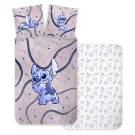   Disney Lilo és Stitch, A csillagkutya Stellar Waves gyerek, ovis ágyneműhuzat 100×135 cm, 40×60 cm