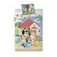 Bluey Family Home gyerek, ovis ágyneműhuzat 100×135cm, 40×60 cm