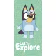 Bluey Explore fürdőlepedő, strand törölköző 70x140cm