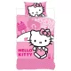 Hello Kitty Pink World ágyneműhuzat 140×200cm, 70×90 cm