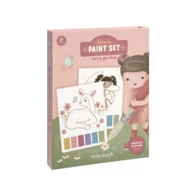   Little Dutch Vízzel Festhető Könyv Kiegészítőkkel – Rosa Fairy Garden Kreatív Készlet