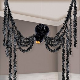 Pókos Függő Parti Dekoráció Halloween-re, 360 cm-es