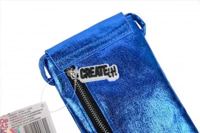 CANENCO, CREATE IT! TELEFON TÁROLÓ ZIPZÁRRAL, KÉK SZÍNŰ