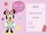 Parti meghívó 6db/csomag + boríték Minnie Mouse