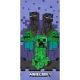 Minecraft Purple Attack fürdőlepedő, strand törölköző 70x140cm