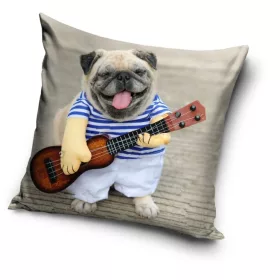 Kutyás Guitar párnahuzat 40x40 cm