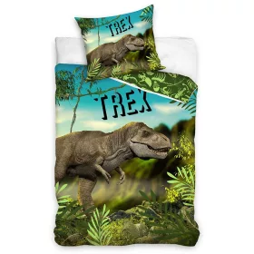   Dinoszaurusz T-Rex Green ágyneműhuzat 140×200cm, 70×90 cm