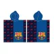 FC Barcelona Blue strand törölköző poncsó 60x120 cm
