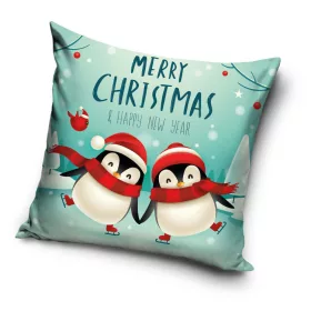 Karácsony Penguins párnahuzat 40x40 cm