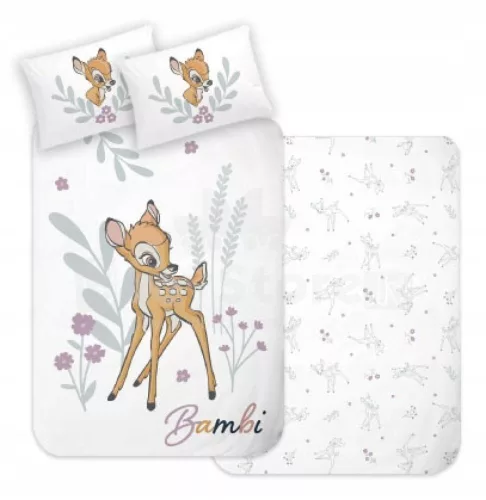 Disney Bambi in Bloom gyerek, ovis ágyneműhuzat 100x135 cm, 40x60 cm