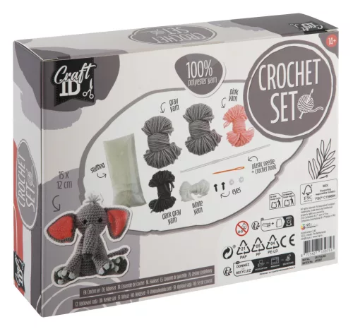 Elefánt Craft kreatív horgoló szett