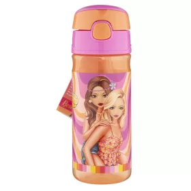   Csajos Besties műanyag szívószálas kulacs akasztóval 450 ml