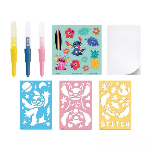 Disney Lilo és Stitch, A csillagkutya Aloha kreatív szett spray tollal