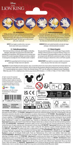 Disney Az Oroszlánkirály Fun tetkó 12 db-os