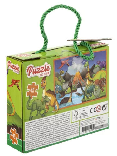 Dinoszaurusz Vulcano puzzle 45 db-os