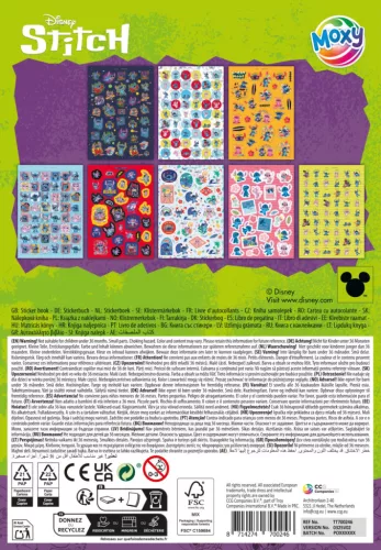 Disney Lilo és Stitch, A csillagkutya Extrovert csillámos matrica könyv