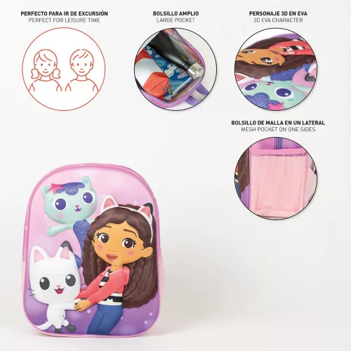 Gabi babaháza Fun Friends 3D hátizsák, táska 31 cm