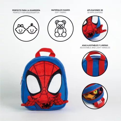 Pókember Mini Crawler plüss hátizsák, táska 22 cm