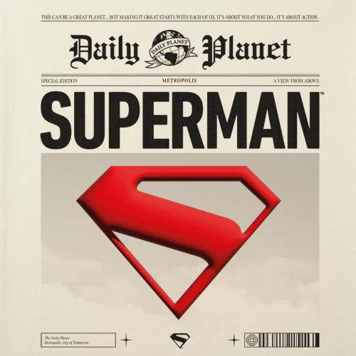 Superman Daily Planet shopping bag, bevásárlótáska 40 cm