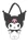 Helo Kitty Kuromi oldaltáska, válltáska 30 cm