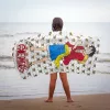 One Piece Captain Luffy fürdőlepedő, strand törölköző 70x140cm (Fast Dry)