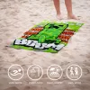 Minecraft Boom fürdőlepedő, strand törölköző 70x140cm (Fast Dry)