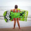 Minecraft Boom fürdőlepedő, strand törölköző 70x140cm (Fast Dry)
