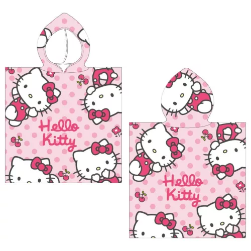 Hello Kitty Cherry strand törölköző poncsó 50x115 cm (Fast Dry)